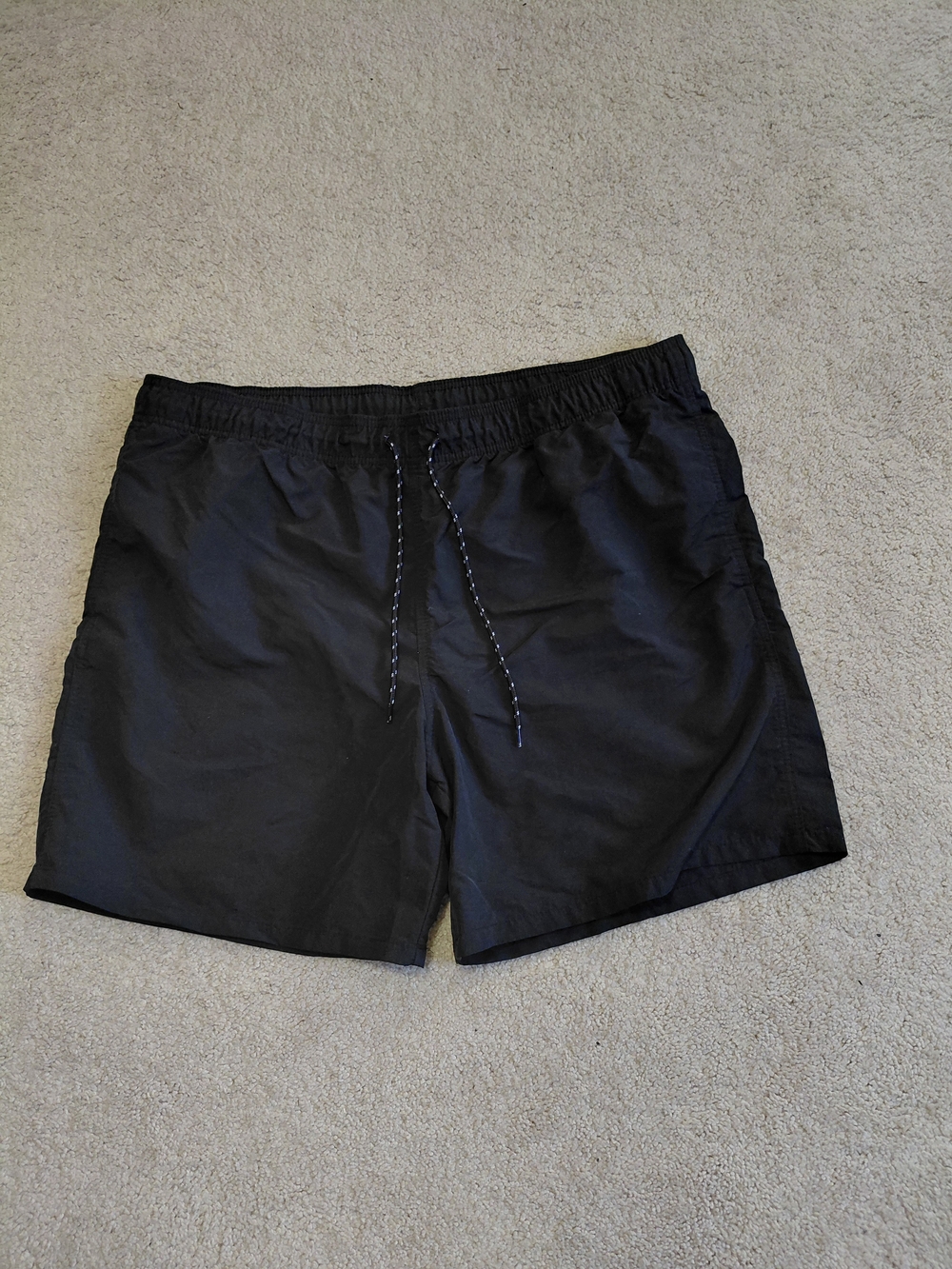 Goodfellow & Co Black Elastic Waist Shorts with Gray Mesh Lining